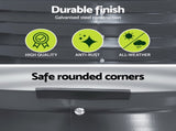 Green Fingers Garden Bed 90X45cm Planter Box Raised Container Galvanised Steel GARDEN-AG-ROU-9045-A