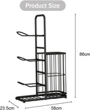 CARLA HOME Ball Storage Rack - 3-Tier Sports Organiser V178-36520