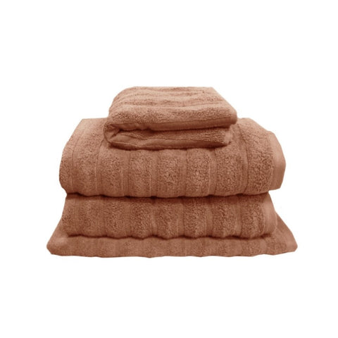 J Elliot Home Set of 4 George Collective Cotton Bath Towel Set Terracota V442-IDC-TOWEL-SETOF4GEORGEBATH-TERRACOTA-RE