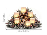 Christmas Lightedpiece with Flameless Candle Glow, Christmas Decorations Indoor, Christmas V1192-AZ-W-35169