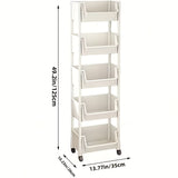 Mobile Bookshelf Office Cart V1142-LP601099801514802