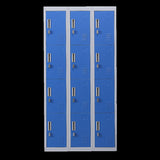 12-Door Locker for Office Gym Shed School Home Storage - Padlock-operated V63-838981