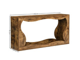 120 cm Console Table, Couch Table with Storage, Long Entryway Sofa Station, Narrow Console Stand V1127-AU-CT01-BRN