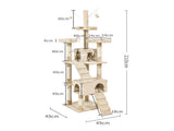 PaWz Cat Tree Scratching Post Scratcher Beige JJ0782-CR