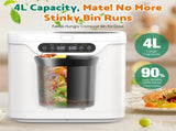 4L Electric Composter in White for Kitchen Food Waste Recycling LSB-59338