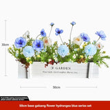 faux potted plant, sunflower, wooden box, home decor, Australia, living room tabletop V1106-112-23547-MLT-33