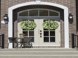 24-26 Inch Artificial Spring Summer Greenery Christmass for Front Door Green Eucalyptus Leaf V1258-DP02-WO-491