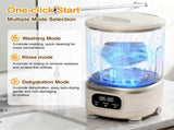 Portable Mini Washing Machine with Spin Dry & UV Sterilization 3L Capacity, Wash, Rinse, V1107-CS-MNXYJB