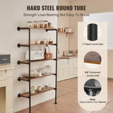 VEVOR Industrial Pipe Shelf 5 Tier 2PCS 11.8in W Wall-Mount Planks NOT Included V952-JSGZWJYGWMBHDL9HWV0