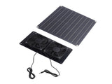 20W 18V Solar Panel Exhaust Fan Photovoltaic Vent Fan for Shed Chicken Coop Dog House Greenhouse V1294-YM0901-3114240108311