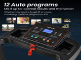 PROFLEX TRX3 Electric Treadmill, Compact Size, Foldable, USB/MP3, Pulse Sensors V219-FTNTRDPFTRX3A