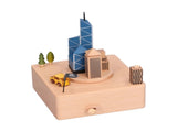 Beech Music Box Building Architectural Style Innovative Musical Box for Gift Home Office V1294-YM0901-3115210105711