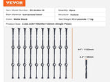 Staircase Metals, 44'' x 1/2" Galvanized Steel Decorative Banister Spindles, 10 Pack Deck V952-ZXKLGZ44YC103UJY9V0