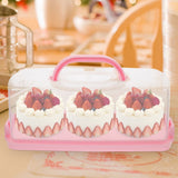 1Pcs Pink Cake Boxes for Cake Portions and Portable Transport with Handheld Design V1192-AZ-W-27796