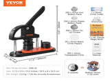 Button Maker Machine, 1.25 inch/32mm Pin Maker, Installation-Free Badge Punch Press Kit, Children V952-SLKXZJ32MM500JRFVV0