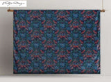 Vintage Design Homewares Canterbury Printed Velvet Quilt Cover Set Queen V442-HIN-QUILTCS-CANTERBURY-MULTI-QS