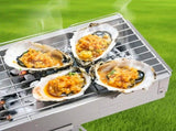 Portable Charcoal Grill Rectangular Folding Stainless Steel BBQ Grill L100xW18cm For Skewer and V985-PORTABLEGRILL