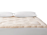 DreamZ Mattress Topper 100% Wool Underlay Queen MT1003-WOOL-Q-WH_NZ