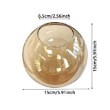 Round Glass Lamp Shade Replacement Globe Lampshade Universal Spherical Glass Cover for Pendant V1192-AZ-W-26409