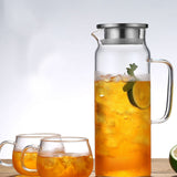 Teapot Glass Tea Maker Large Capacity Heat Resistant Juice Bottles with Removable Stainless Steel V1294-YM0717-10102861