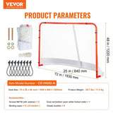 Street Hockey Net, Indoor Outdoor Steel Hockey Goal, Official Regulation Pro Hockey Training Goal V952-QGQQM7248YCGPVGWDV0