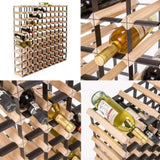 Timber Wine Rack Storage Cellar Organiser 110 Bottle V274-FT-WWR09-110