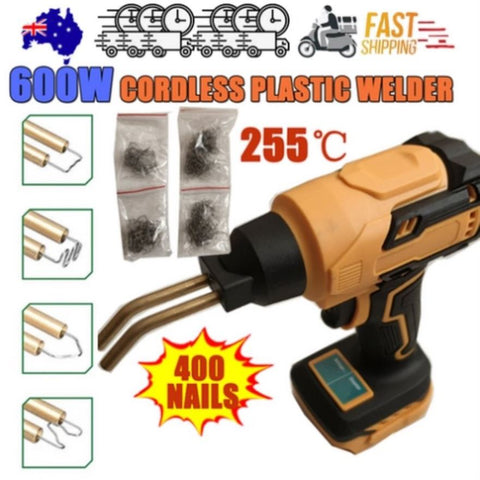 Cordless Plastic Welder Hot Stapler Bumper Repair Welding Machine +400 Staples V201-FDZ0068YL8AU