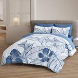 Warm Floral Comforter Set, King Size, Plush Winter Bedding with Pillowcases V745-MAB010944AJ3