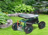 Garden Cart Rolling Workseat with Wheels, Gardening Stool for Planting, 360 Degree Swivel Seat, V952-KDJQXKQX0000M1EWPV0