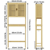 4-Tier Bamboo Bathroom Toilet Storage Rack V767-JJ-XZ1227