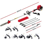 Giantz 65CC Pole Chainsaw Hedge Trimmer Brush Cutter Whipper Snipper Saw 9-in-1 5.6m PCAW-SXFV-OR2C-GSAW