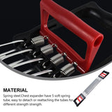 Red Chest Expander Fitness Equipment Set for Strength Training and Muscle Building V1370-AZ4-15231