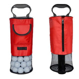 Portable Golf Ball Retriever Shag Bag - Holds Up to 70 Balls Red V1308-DSZKI-254-2