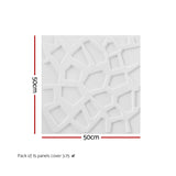 Artiss 3D Wall Panels PVC Decorative Panels 50x50cm Set of 15 Feature Wall Poly WP-50X50-15PCS-POLY