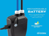 Rechargeable Outdoor Misting Rope, Up to 25 FT 6 Mister Nozzles, NO Water Hose or Power Source V1258-DP02-C-936