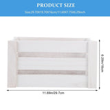 Rustic Wooden Decorative Storage Box Crate for Office Organization and Home Use, 1 Piece V1366-AZ2-W-17329