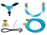Kahuna Waterpark Rotating Trampoline Water Sprinkler Kit with Adjustable Hose TRA-SPK-JOY-BU