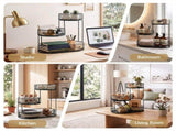5-Star Chef Fruit Basket Bowl Space Saving Kitchen Food Storage Organiser FB-STEEL-3L-BK
