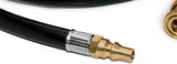 12 feet Low Pressure Propane RV Quick Connect Extension Hose, 1/4" Safety Shutoff Valve & Male Full V1258-DP02-C-279