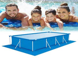 Heavy-Duty Pool Ground Cloths, 7.84ft x 11.08ft, Waterproof PE Pool Mat, Rectangular Pool Liner Pad V1192-AZ-W-22010