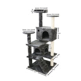 CATIO Chipboard Flannel Cat Scratching Tree - Abstract Deluxe 50x50x127cm V390-C200226