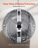 VEVOR Honey Extractor, 4/8 Frame Manual Honey Spinner with Transparent Lid, Stainless Steel V952-SDYMJJPBXG18TBE00001V0