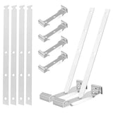 30 Pcs 5inch Roof Gutter Hangers 5inch Gutter Clips with Straps for Eavesless Fixing V1369-AZ3-W-11567