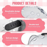 Cat Grooming Mask with Anti-Bite, 2025 New Cat Muzzle for Grooming Mouth Cover Breathable Hood, V1258-DP02-F-840
