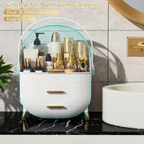 Transparent Flip-top Cosmetic Storage Box Dustproof, Waterproof, Multi-layer Drawer Organizer, V1232-HZSNX002