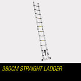 Bullet 3.8m Multipurpose Telescopic Folding Ladder Aluminium Alloy Extension V219-LDRTELBULA38A