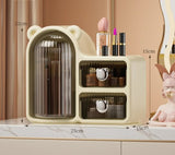 Black Rotating Desktop Cosmetic Organizer High-End Dustproof Wall-Mounted Storage Box with Drawer V888-ELOSUNG13241