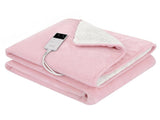 Giselle Electric Throw Rug Double Size 200x180cm Fleece Flannel Heated Blanket Pink EB-C-THROW-DS-200-PK
