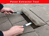 2 set Heavy Duty Paver Puller Tool - Dual Joint Scraper with Micro Teeth & Non-Slip Grip for Brick V1192-AZ-W-5237