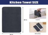 Homaxy Towels and Dishcloths Set, 12 x 12 Inches and 16 x 28 Inches, Set of 10 Bulk Cotton V1258-DP02-F-192
